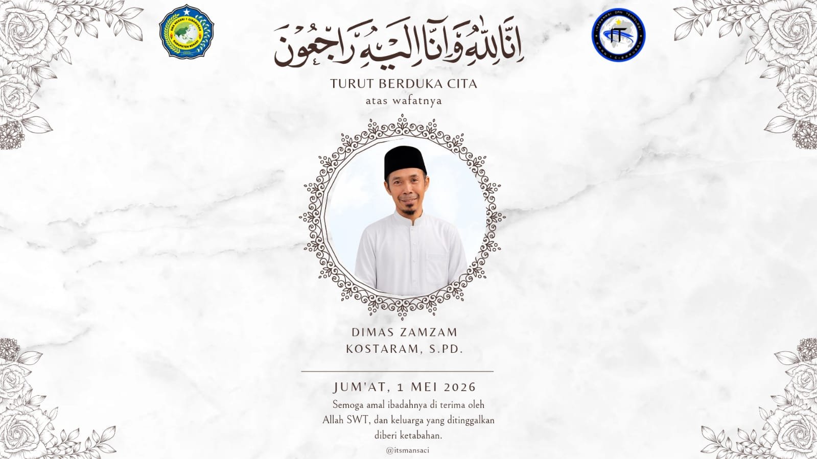 Wafatnya Sosok Guru Berdedikasi dari SMA Negeri 1 Cibarusah