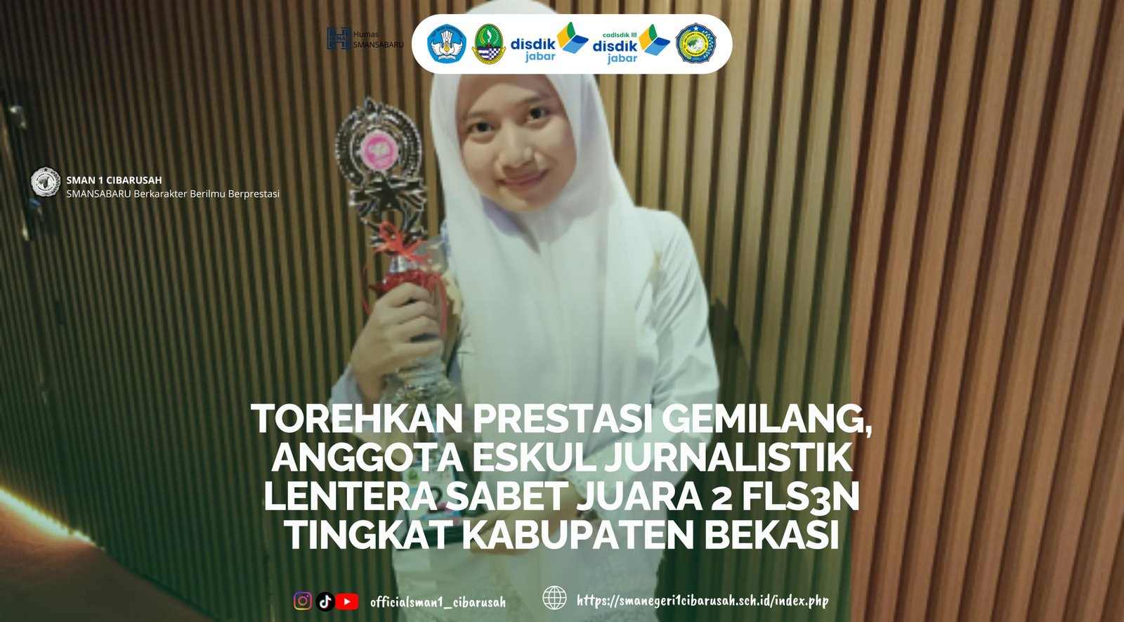 TOREHKAN PRESTASI GEMILANG, ANGGOTA ESKUL JURNALISTIK LENTERA SABET JUARA 2 FLS3N TINGKAT KABUPATEN BEKASI