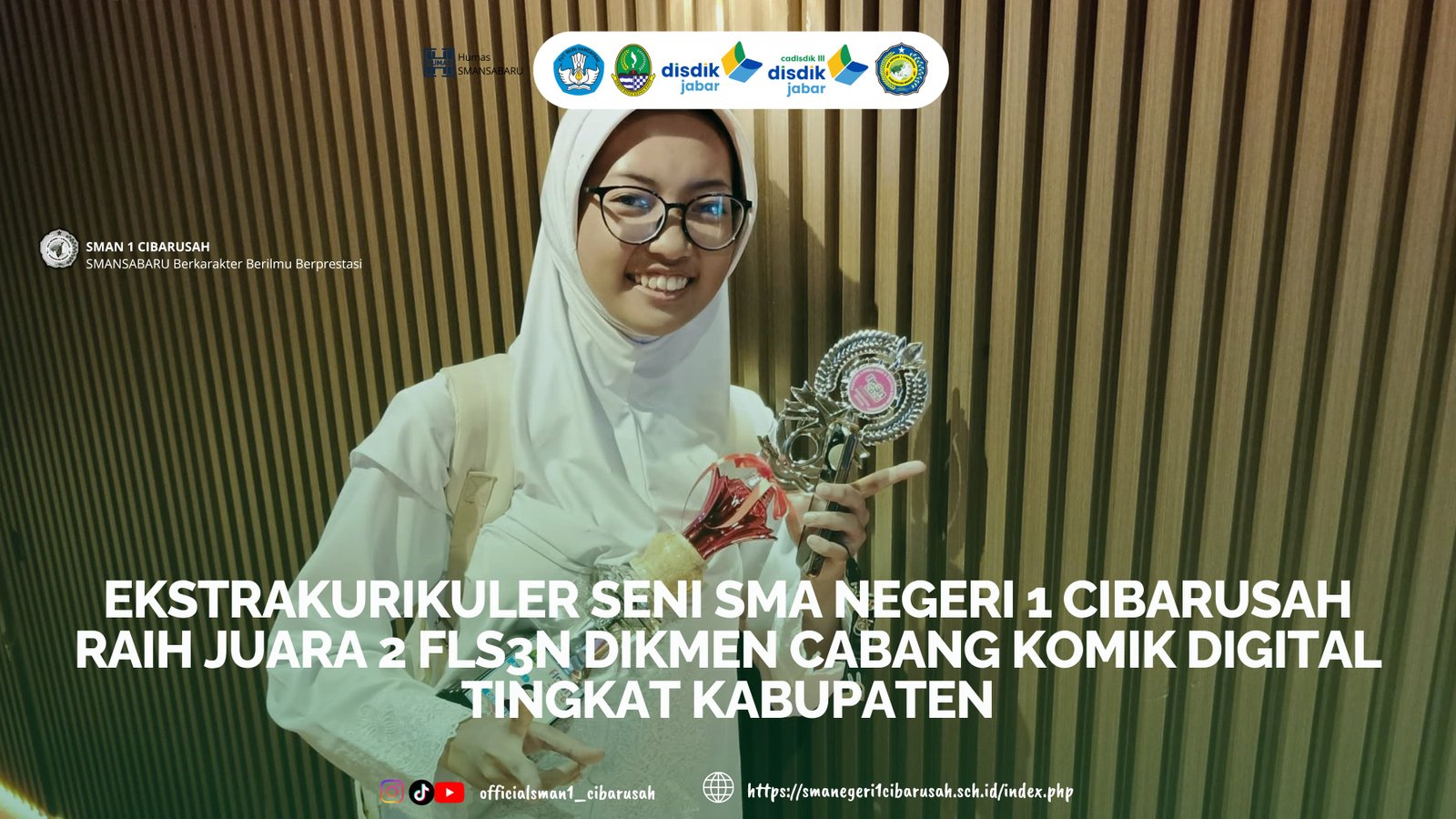 Siswa SMAN 1 Cibarusah Raih Juara 2 FLS3N DIKMEN Cabang Komik Digital Tingkat Kabupaten