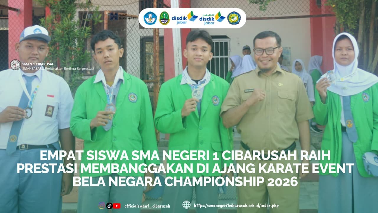 Empat Siswa SMA Negeri 1 Cibarusah Raih Prestasi Membanggakan di Ajang Karate Event Bela Negara Championship 2026